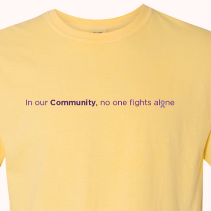 Yellow T-Shirt With Choice Of Ribbon