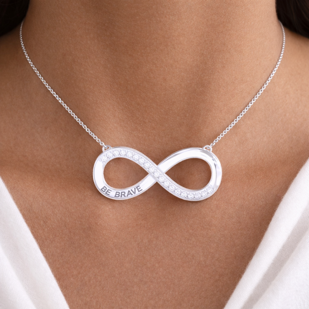 Be Brave Necklace – Silver