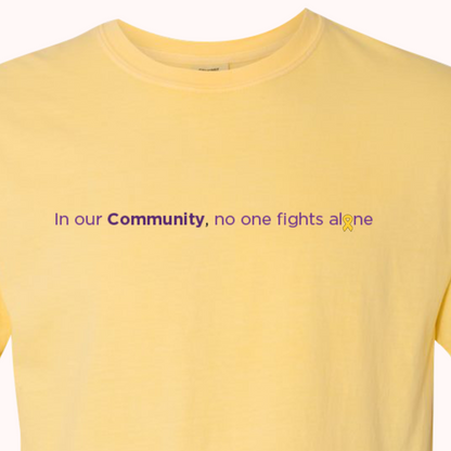 Yellow T-Shirt With Choice Of Ribbon