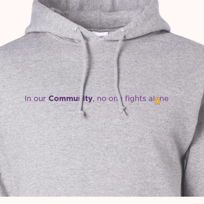 Light Grey Hoodie With Choice Of Ribbon