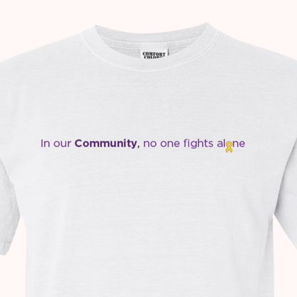 White T-Shirt With Choice Of Ribbon