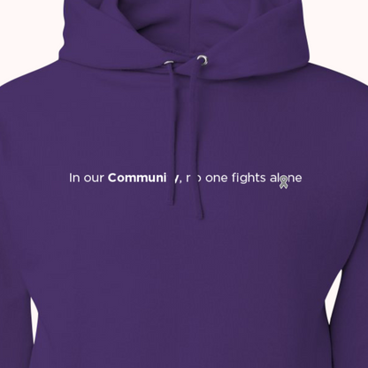 Purple Hoodie With Choice Of Ribbon