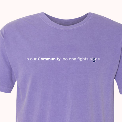 Purple T-Shirt With Choice Of Ribbon