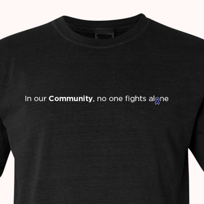 Black T-Shirt With Choice Of Ribbon