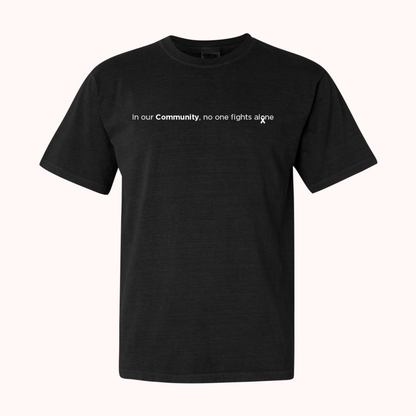 Black T-Shirt With Choice Of Ribbon