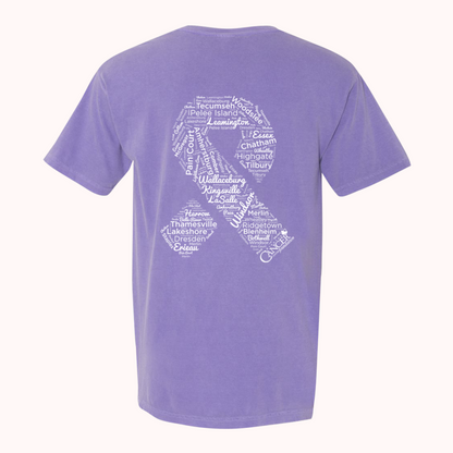 Purple T-Shirt With Choice Of Ribbon