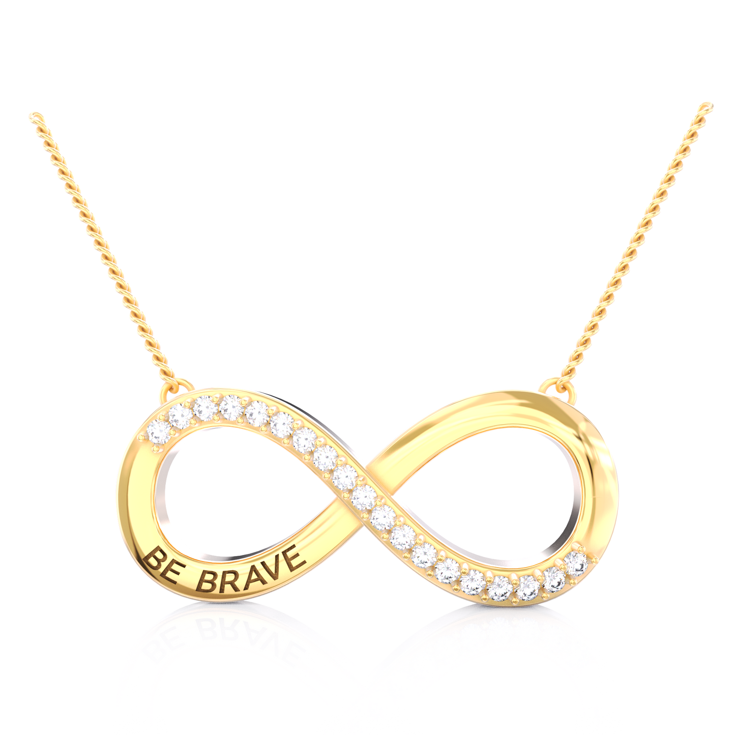 Be Brave Necklace – Gold