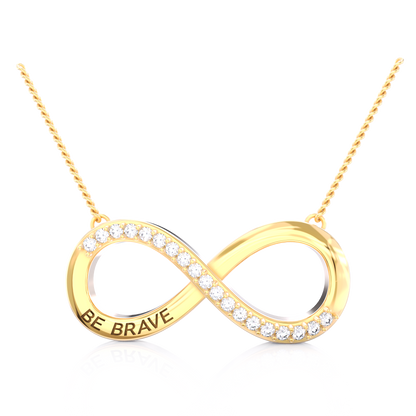 Be Brave Necklace – Gold