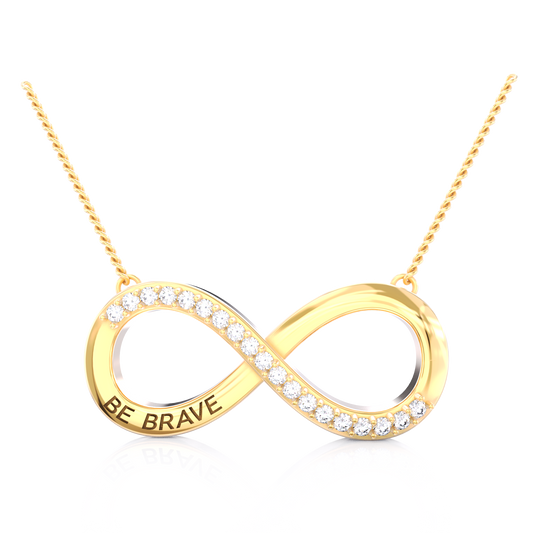 Be Brave Necklace – Gold