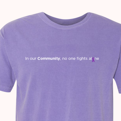 Purple T-Shirt With Choice Of Ribbon