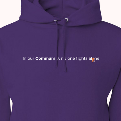 Purple Hoodie With Choice Of Ribbon