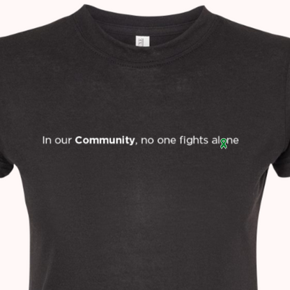 Black Fitted Tee With Choice Of Ribbon