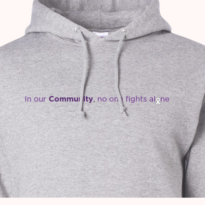 Light Grey Hoodie With Choice Of Ribbon