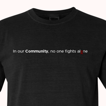 Black T-Shirt With Choice Of Ribbon