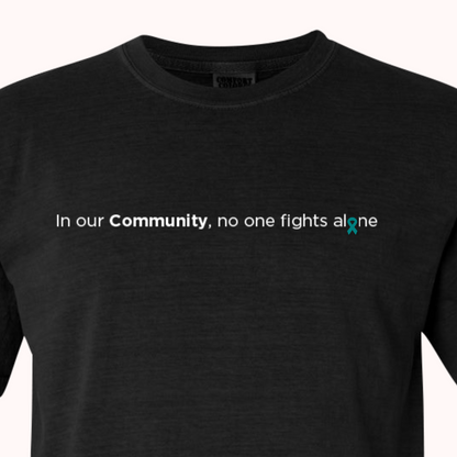 Black T-Shirt With Choice Of Ribbon