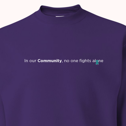 Purple Crewneck With Choice Of Ribbon