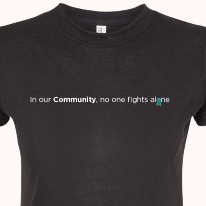 Black Fitted Tee With Choice Of Ribbon
