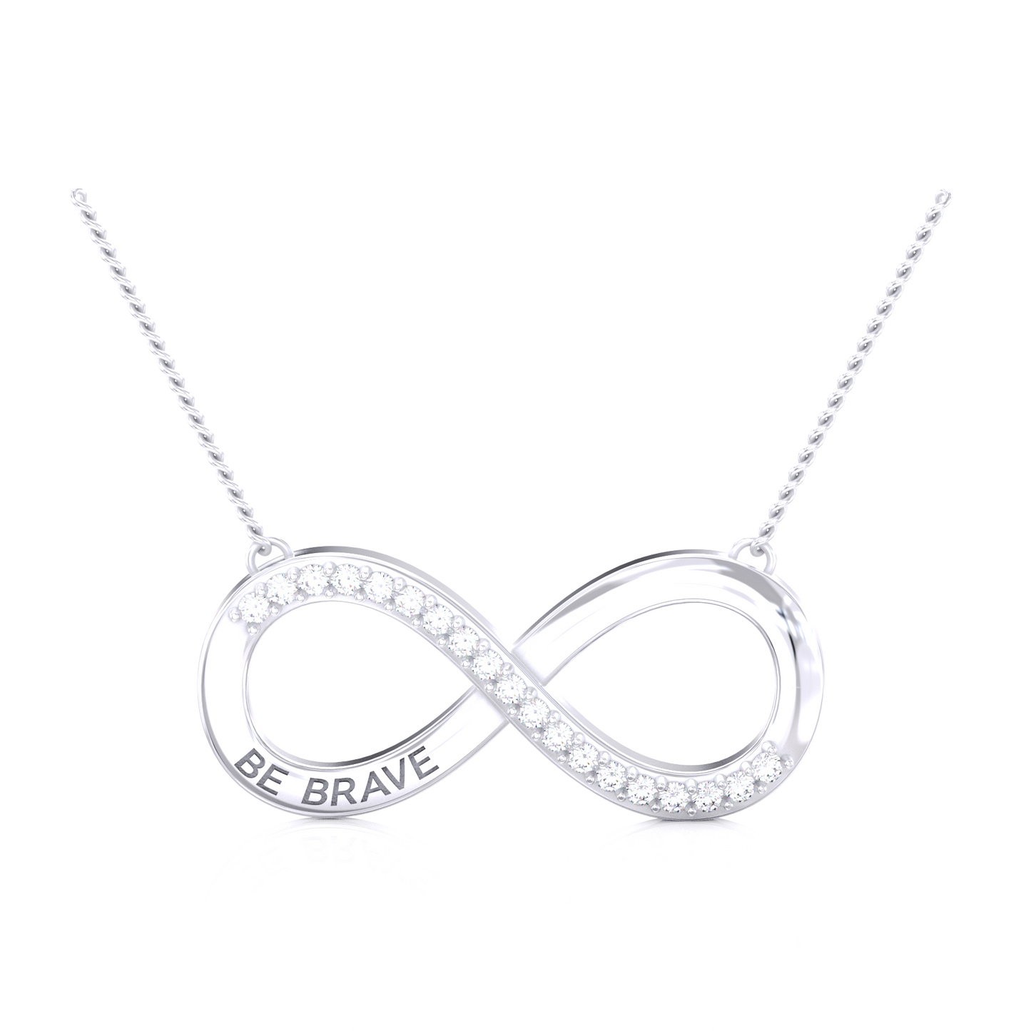 Be Brave Necklace – Silver