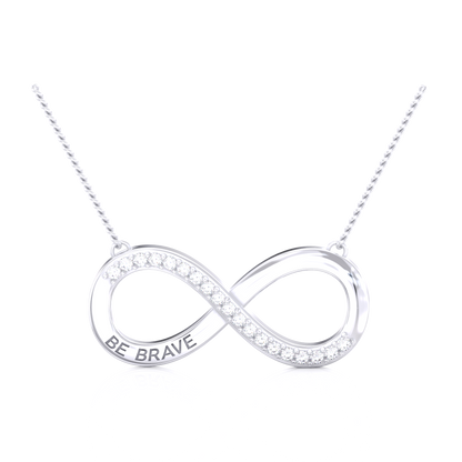 Be Brave Necklace – Silver