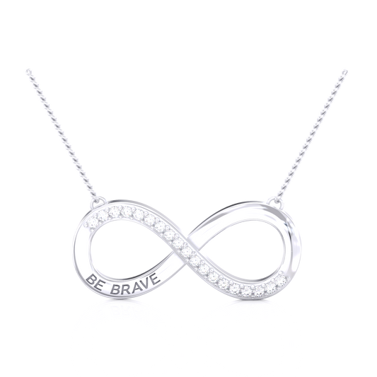 Be Brave Necklace – Silver