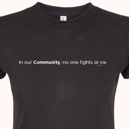 Black Fitted Tee With Choice Of Ribbon