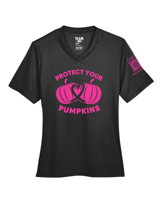 2024 Protect Your Pumpkins Short Sleeve, V-Neck, Contoured Fit, Black