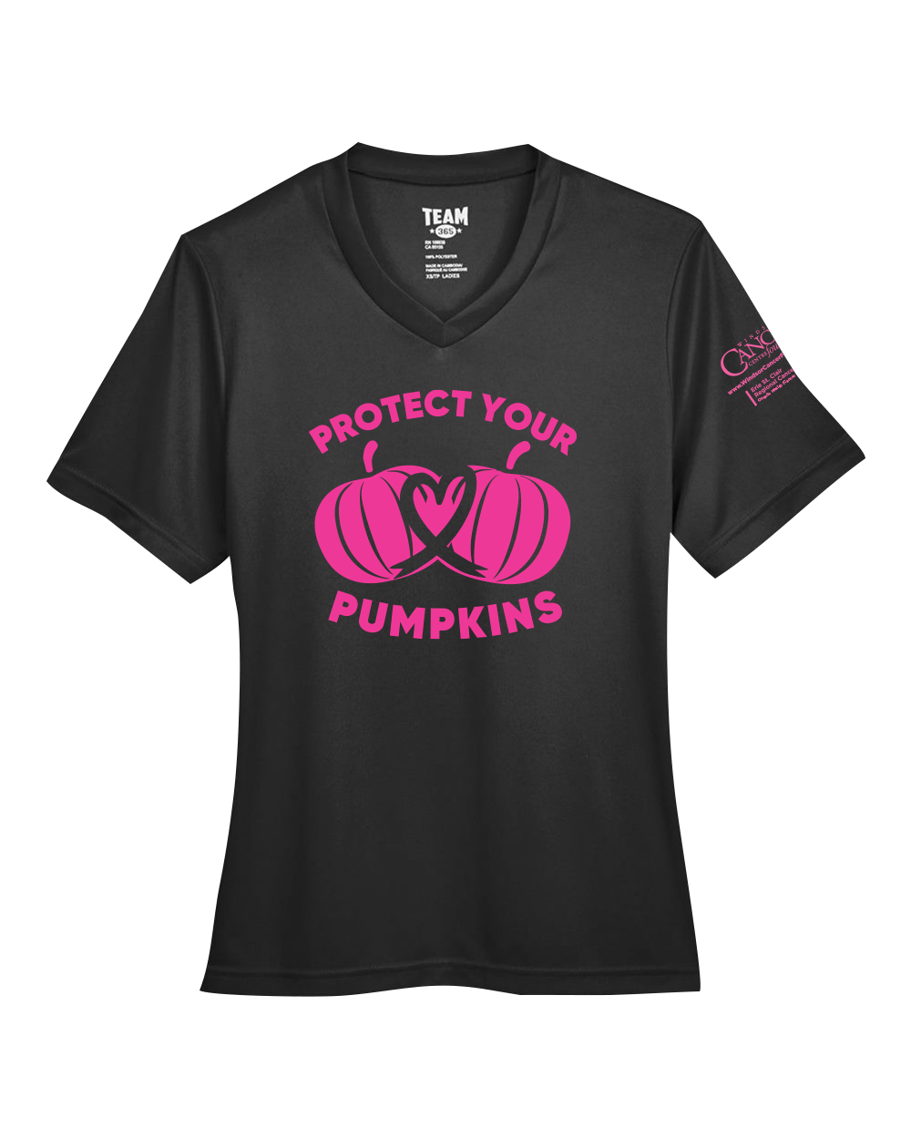 2024 Protect Your Pumpkins Short Sleeve, V-Neck, Contoured Fit, Black