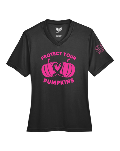 2024 Protect Your Pumpkins Short Sleeve, V-Neck, Contoured Fit, Black