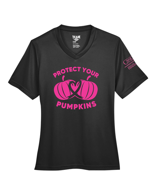 2024 Protect Your Pumpkins Short Sleeve, V-Neck, Contoured Fit, Black