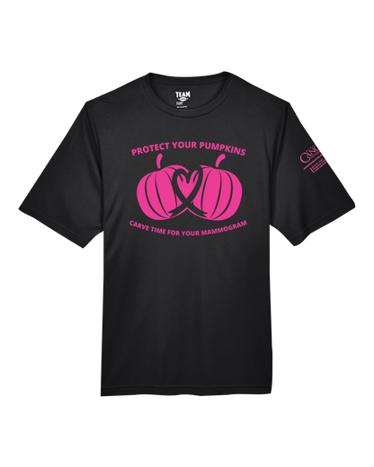 2025 Protect Your Pumpkins Mammogram Short Sleeve, Crew-Neck, Unisex Fit, Black