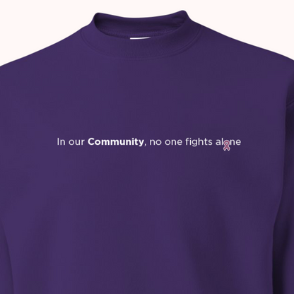 Purple Crewneck With Choice Of Ribbon