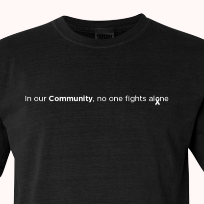 Black T-Shirt With Choice Of Ribbon