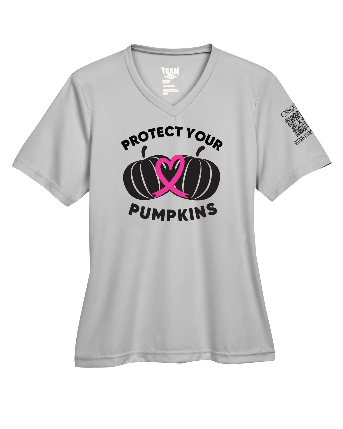 2024 Protect Your Pumpkins Short Sleeve, V-Neck, Contoured Fit, Sport Graphite